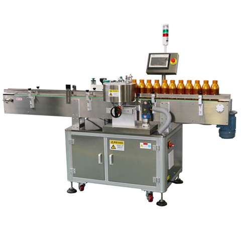 Automatisk Plasitc Square Bottle Adhesive Sticker Label Machine