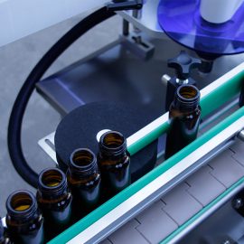 Automatisk vertikal rund flaske klistremerke merking maskin detaljer