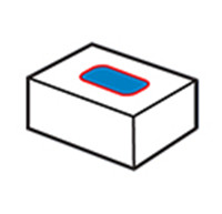 Kartong topp etiketter