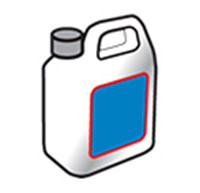 Etiketter foran og bak