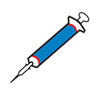 Horisontal måte etiketter