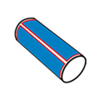 Horisontal måte etiketter